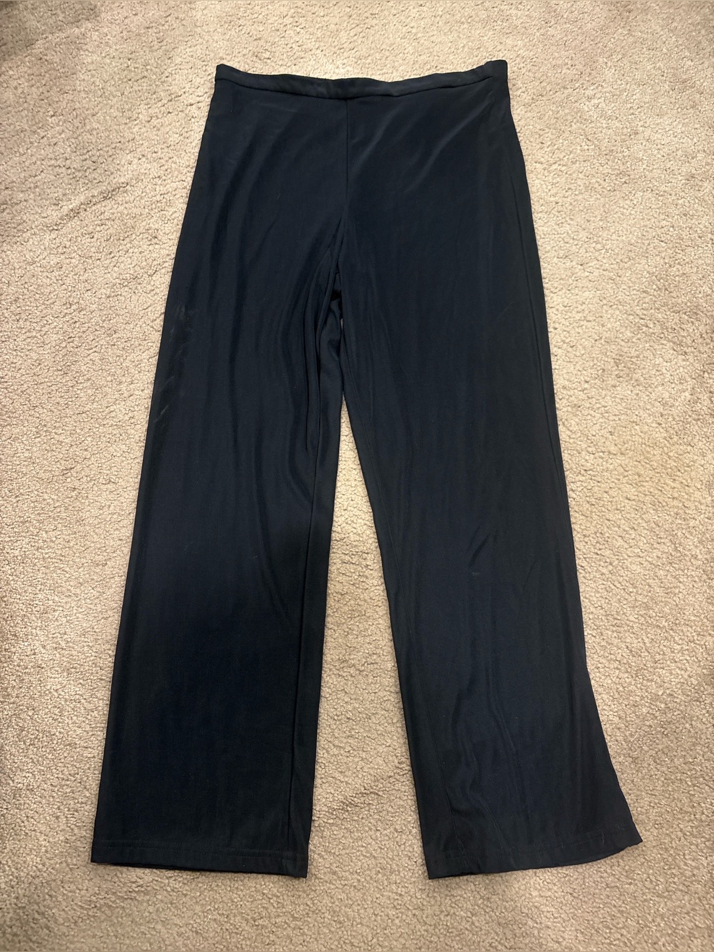 Briggs New York Black Wide-Leg Palazzo Pants large petite